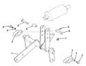 Lift Linkage Diagram and Parts List for 81-16OS01 1978 Toro Lawn Tractor
