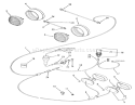 Lights Diagram and Parts List for 81-16OS01 1978 Toro Lawn Tractor