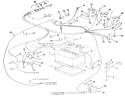 Main Electrical System Diagram and Parts List for 81-16OS01 1978 Toro Lawn Tractor