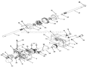 Transaxle Diagram and Parts List for 81-16OS01 1978 Toro Lawn Tractor