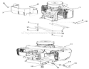 Engines And Mounting Hardware Diagram and Parts List for 81-16OS01 1978 Toro Lawn Tractor