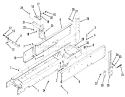Frame Diagram and Parts List for 81-16OS01 1978 Toro Lawn Tractor