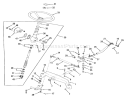 Front Axle And Steering Diagram and Parts List for 81-16OS01 1978 Toro Lawn Tractor