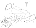 Fuel System Diagram and Parts List for 81-16OS01 1978 Toro Lawn Tractor