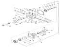 Hydrostatic Transmission-Motor Section Diagram and Parts List for 01-16OS01 1980 Toro Lawn Tractor