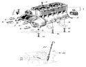 Cylinder Block And Oil Dipstick Diagram and Parts List for 91-20RG01 1981 Toro Lawn Tractor