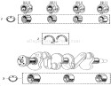 Bearings Diagram and Parts List for 91-20RG01 1981 Toro Lawn Tractor
