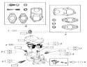 Carburetor-Spare Parts Diagram and Parts List for 91-20RG01 1981 Toro Lawn Tractor