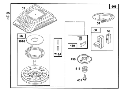 Engine Gts 150 Diagram and Parts List for 20820BC 5900001 - 5999999 Toro Lawn Mower