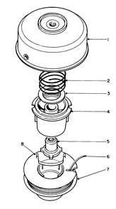 Single Line Tap & Trim Head No. 41-6220 (Optional) Diagram and Parts List for 51645 7000001 - 7999999 Toro Trimmer
