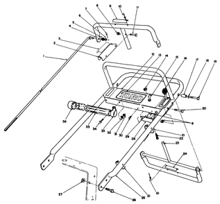 Handle Assembly Diagram and Parts List for 30113 9000001 - 9999999 Toro Lawn Tractor Accessories