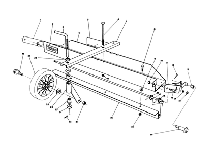 Dethatcher Kit Model No. 59126 (Optional) Diagram and Parts List for 20626C 6000001 - 6999999 Toro Lawn Mower