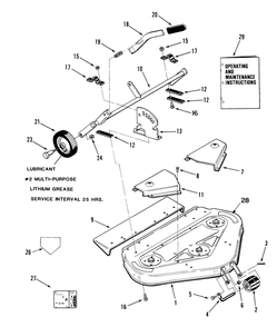 Cutting Unit Assembly Diagram and Parts List for D5-36MR01 2000001 - 2999999 Toro Lawn Mower