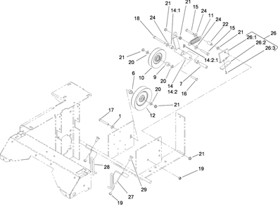 Part Location Diagram of 108-7204-03 Toro Guide-belt, Lh
