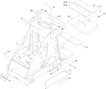 Part Location Diagram of 144-2025 Toro Decal-Control Panel