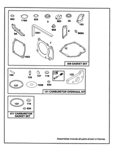 Engine Gts-150 Diagram and Parts List for 20928B 49000001 - 49999999 Toro Lawn Mower