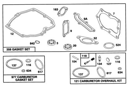 Engine Model 124702-3115-01 Diagram and Parts List for 20435 49000001 - 49999999 Toro Lawn Mower