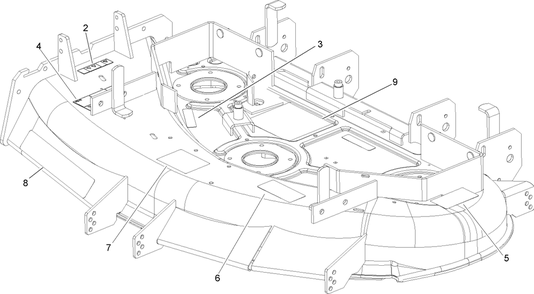 Deck Decal Assembly Diagram and Parts List for 74411TE (250000001-250999999)(2005) Toro Lawn Mower