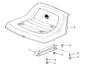 Seat And Suspension Diagram and Parts List for 92-08BF01 1979 Toro Lawn Tractor