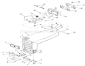 Frame, Sheet Metal And Covers Diagram and Parts List for 92-08BF01 1979 Toro Lawn Tractor