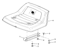 Seat And Suspension Diagram and Parts List for 82-08BP01 1978 Toro Lawn Tractor