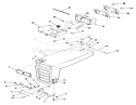 Frame, Sheet Metal And Covers Diagram and Parts List for 82-08BP01 1978 Toro Lawn Tractor