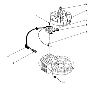 Ignition Assembly (Model No. 47pm1-1) Diagram and Parts List for 20326 2000001 - 2999999 Toro Lawn Mower