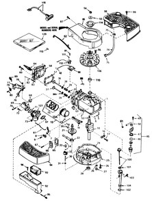 Engine Tecumseh Model No. Tnt100-10098e Diagram and Parts List for 20715C 5000001 - 5999999 Toro Lawn Mower