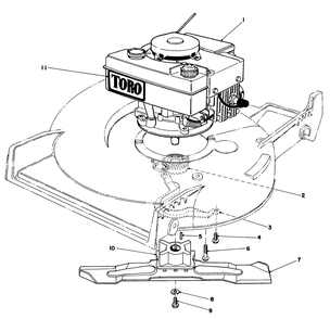 Engine Assembly Diagram and Parts List for 20675 4000001 - 4999999 Toro Lawn Mower