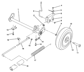 H.P. Rear Axle Assembly (Model No. 20901b Only) Diagram and Parts List for 20906B 2000001 - 2999999 Toro Lawn Mower