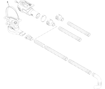 Gutter Cleaner Kit Assembly Diagram and Parts List for 51668  Toro Leaf Blower / Vacuum