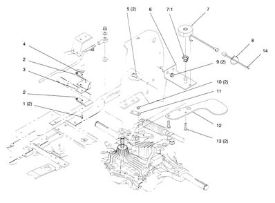 Cruise Control Diagram and Parts List for 72084 6900001 - 6999999 Toro Lawn Tractor