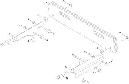 Weight Assembly Diagram and Parts List for 79501 400000000 - 999999999 Toro Lawn Tractor