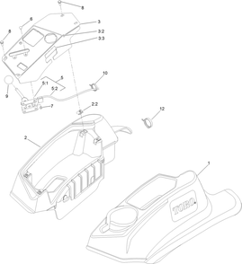 Console And Control Panel Assembly Diagram and Parts List for 74930 316000001 - 316999999 Toro Lawn Tractor