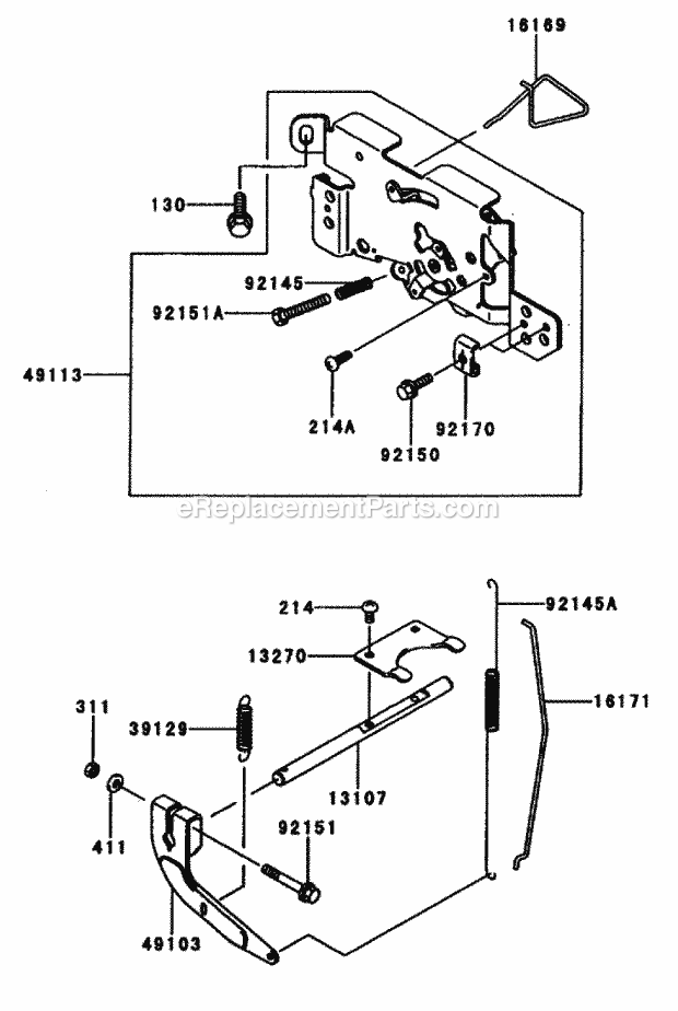 Control-Equipment Assembly Kawasaki Fh601v-S0 Diagram and Parts List for 74179 210000001-210999999 Toro Lawn Mower