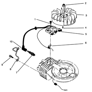 Ignition Assembly (Model No. 47pp3-3) Diagram and Parts List for 22037B 49000001 - 49999999 Toro Lawn Mower