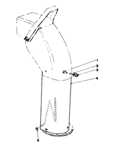 Chute Extension Kit 26-1100 (Optional) Diagram and Parts List for 38160 4000001 - 4999999 Toro Snow Blower