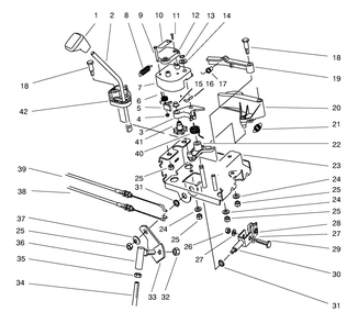 Traction Linkage Assembly Diagram and Parts List for 38555 890000001 - 899999999 Toro Snow Blower