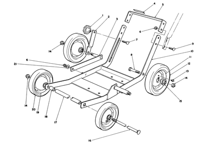 Frame Assembly Diagram and Parts List for 58435 4000001 - 4999999 Toro Edger