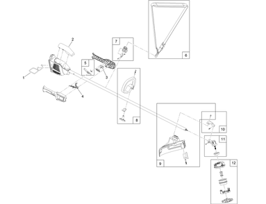 Revolution 60v String Trimmer Assembly Diagram and Parts List for 66110T 323000001 - 323999999 Toro Trimmer