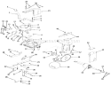 Transmission, Differential And Drive System Diagram and Parts List for 03-08EP01 1983 Toro Lawn Tractor