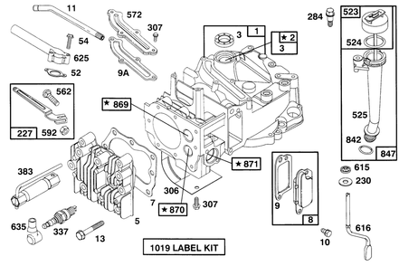 Engine Briggs & Stratton Model 12f802-0667-01 Diagram and Parts List for 20914B 69000001 - 69999999 Toro Lawn Mower