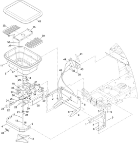 Spreader Assembly Diagram and Parts List for 34231 400000000-999999999 Toro Sprayer