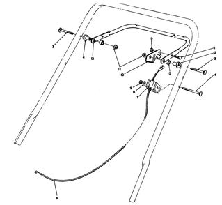 Traction Control Assembly Diagram and Parts List for 20215 1000001 - 1999999 Toro Lawn Mower
