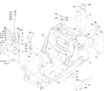 Part Location Diagram of 137-0428 Toro Rod-Interlock