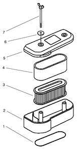 Air Filter Diagram and Parts List for 30193 990251 - 999999 Toro Lawn Mower