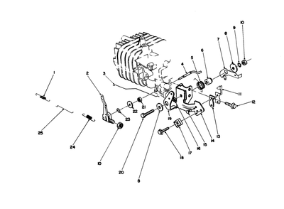 Governor Assembly (Model No. 47pl0-1) Diagram and Parts List for 20103 1000001 - 1999999 Toro Lawn Mower
