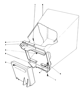 Grass Bag Assembly Diagram and Parts List for 16756 7000001 - 7999999 Toro Lawn Mower