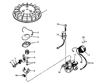 Magneto No. 610772a (Mower Model No. 21738)(Engine No. Tnt 100-10056a And Tnt 100-10056b) Diagram and Parts List for 21658 8000001 - 8999999 Toro Lawn Mower