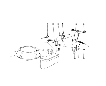 Brake Assembly Diagram and Parts List for 16585 8000001 - 8004251 Toro Lawn Mower